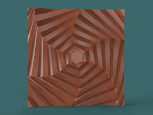 hexagonal wall panel Model 3D