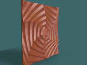 hexagonal wall panel Model 3D