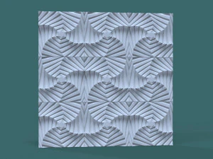 hexagonal wall panel 3D Model