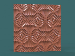 hexagonal wall panel Model 3D