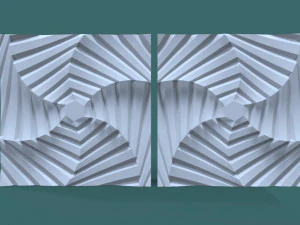 hexagonal wall panel 3D Model