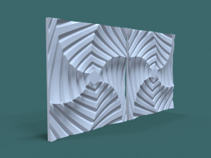 hexagonal wall panel Model 3D