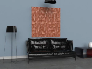 hexagonal wall panel 3D Model