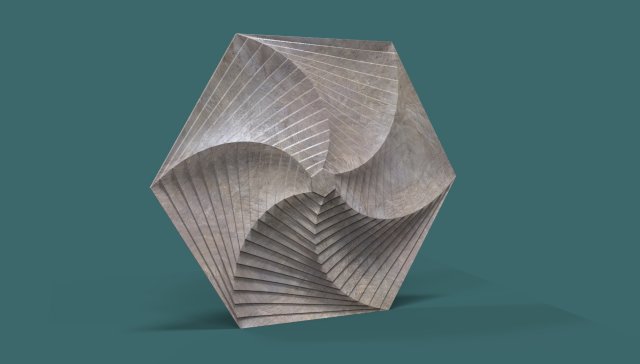 hexagonal wall panel 3D 模型 .c4d .max .obj .3ds .fbx .stl .blend 