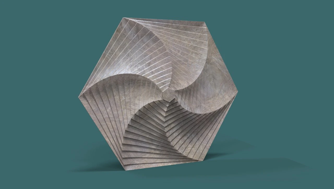 hexagonal wall panel 3D Model .c4d .max .obj .3ds .fbx .stl .blend