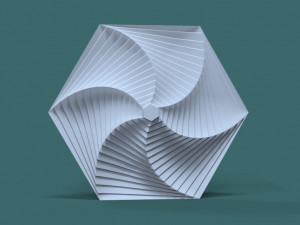 hexagonal wall panel 3D 模型
