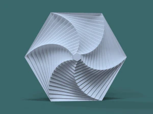 hexagonal wall panel 3D Model