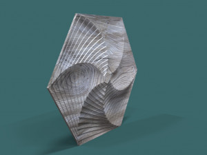 hexagonal wall panel 3D 模型