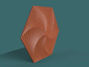 hexagonal wall panel 3D Model