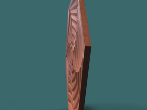 hexagonal wall panel 3d stl model for cnc 3D Model