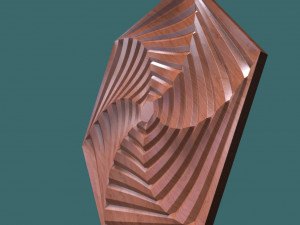 hexagonal wall panel 3d stl model for cnc 3D 模型