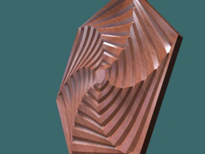 hexagonal wall panel 3d stl model for cnc 3D Model