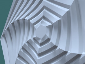 hexagonal wall panel 3d stl model for cnc 3D 模型