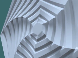 hexagonal wall panel 3d stl model for cnc 3D Model