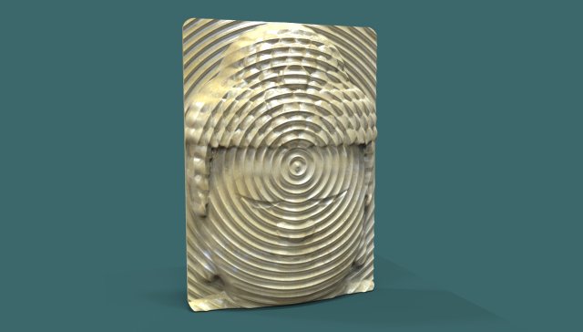 buddha head wall art 3d stl model for cnc 3D-printmodel .c4d .max .obj .3ds .fbx .stl .blend 
