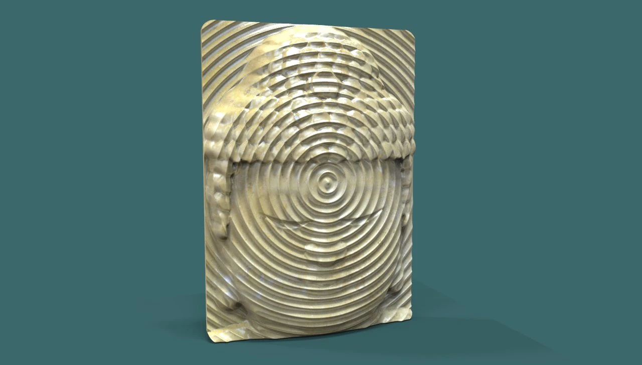 buddha head wall art 3d stl model for cnc 3D Print Model .c4d .max .obj .3ds .fbx .stl .blend 