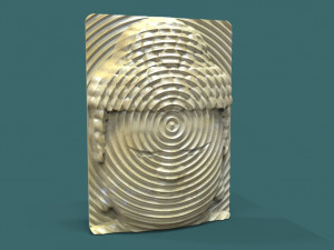 buddha head wall art 3d stl model for cnc 3D 打印模型