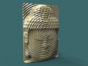 buddha head wall art 3d stl model for cnc 3D-printmodel