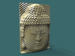 buddha head wall art 3d stl model for cnc 3D Print Model
