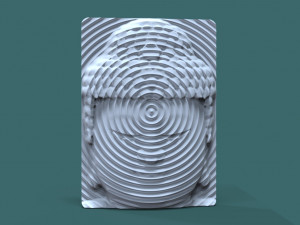 buddha head wall art 3d stl model for cnc 3D-printmodel