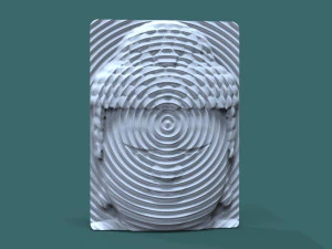 buddha head wall art 3d stl model for cnc 3D Print Model