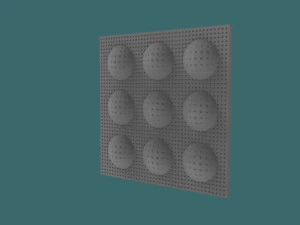 modern wall panel 3d stl model for cnc 3D Print Model