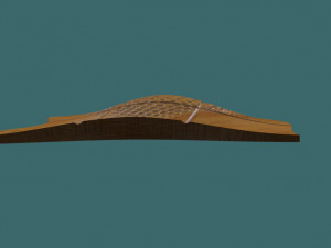 seamless modern wall panel 3D Model