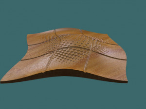 seamless modern wall panel 3D Model