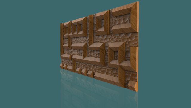 this too shall pass islamic calligraphy stl model for cnc 3D प्रिंट मॉडल .c4d .max .obj .3ds .fbx .stl .blend 
