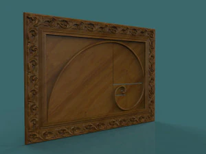 golden ratio decor 3d stl model for cnc 3D Print Model