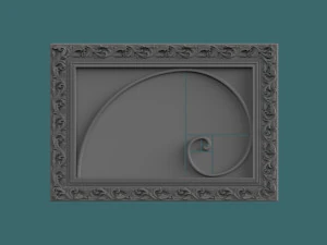 golden ratio decor 3d stl model for cnc 3D Print Model