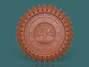 Настінні годинники 3d stl модель для ЧПУ 3D Принт Модель