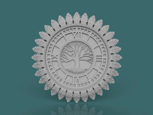 wall clock 3d stl model for cnc 3D Print Model