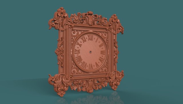wall clock 3d stl model for cnc 3D Print Model .c4d .max .obj .3ds .fbx .stl .blend 