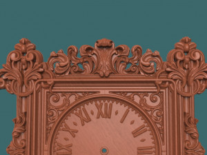 wall clock 3d stl model for cnc 3D Print Model