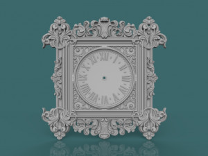 wall clock 3d stl model for cnc 3D Print Model