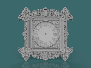 wall clock 3d stl model for cnc 3D Print Model