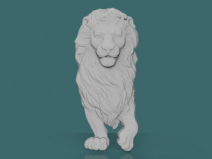lion 3d stl model for cnc 3D प्रिंट मॉडल