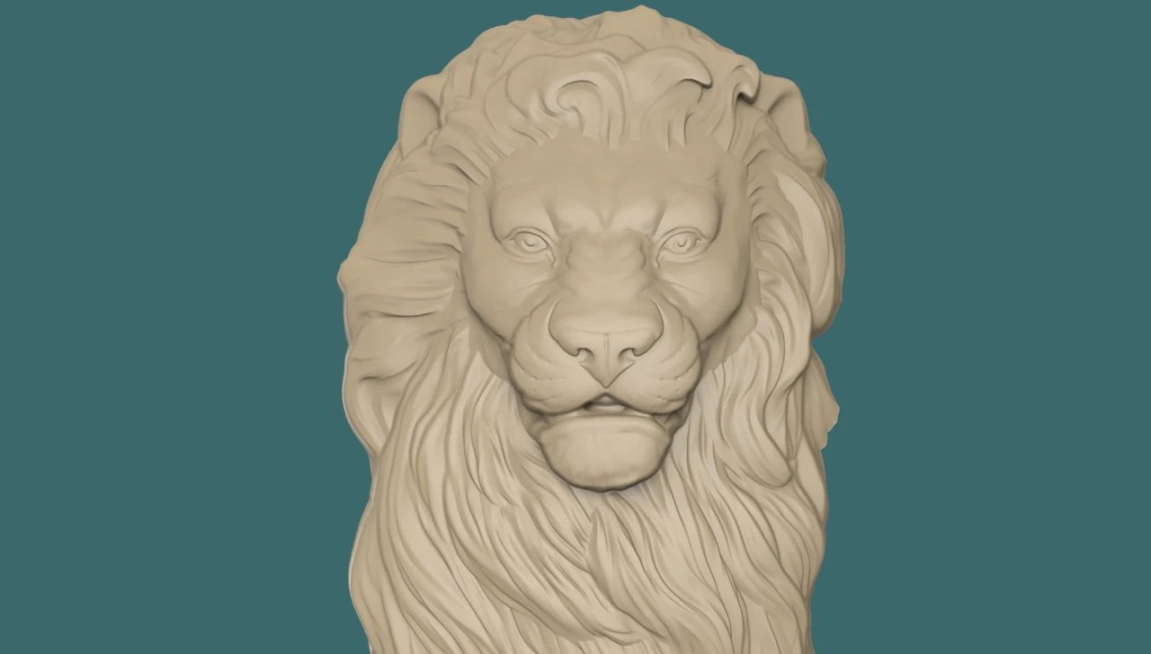 lion 3d stl model for cnc 3D Print Model .c4d .max .obj .3ds .fbx .stl .blend 