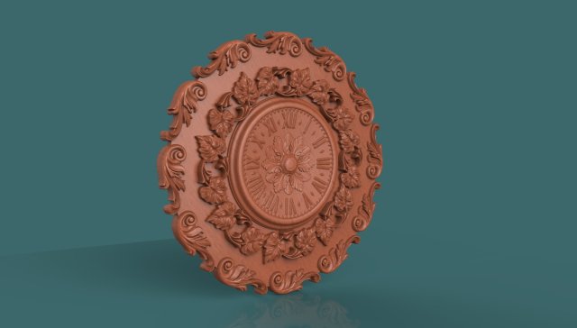 wall clock 3d stl model for cnc Modelo de Impressão 3D .c4d .max .obj .3ds .fbx .stl .blend 