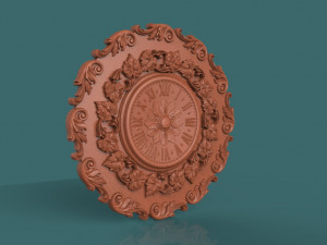 wall clock 3d stl model for cnc Modelo de impresión 3D