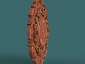 wall clock 3d stl model for cnc Modelo de Impressão 3D
