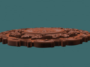 wall clock 3d stl model for cnc Modelo de Impressão 3D