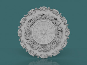 wall clock 3d stl model for cnc Modelo de Impressão 3D