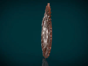 moon and sun wall clock 3d stl model for cnc 3D Print Model