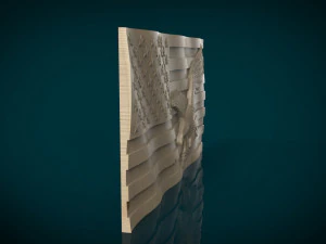 american flag and eagle stl model for cnc and 3d printer 3D Print Model