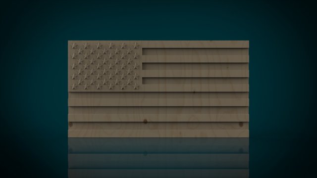 american flag stl model for cnc and 3d printer 3D Принт Модель .c4d .max .obj .3ds .fbx .stl .blend 