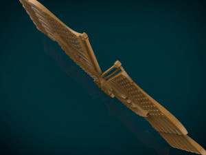 american flag and eagle stl model for cnc and 3D 프린트 모델