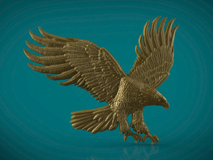 eagle 3d stl model for cnc and 3d print model 3D Print Model