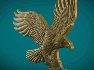 eagle 3d stl model for cnc and 3d print model 3D Print Model